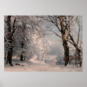 Wald im Winter Poster