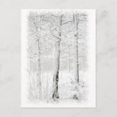Wald im Winter Postkarte (Vorderseite)