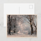 Wald im Winter Postkarte (Vorne/Hinten)