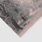 Wald im Winter Seidenpapier (Ausschnitt)