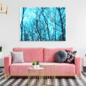 Wald in Azurblau Leinwanddruck (Insitu (Wohnzimmer))