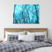 Wald in Azurblau Leinwanddruck (Insitu (Schlafzimmer))