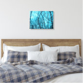 Wald in Azure Leinwanddruck (Insitu (Schlafzimmer))
