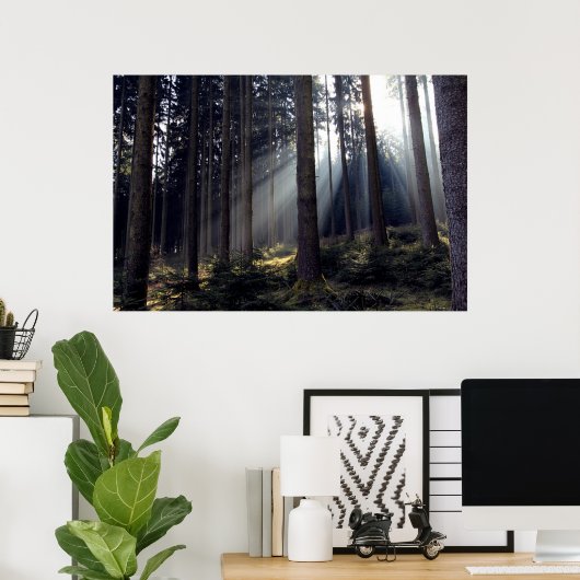 Wald in Bayern Poster (Heimbüro)
