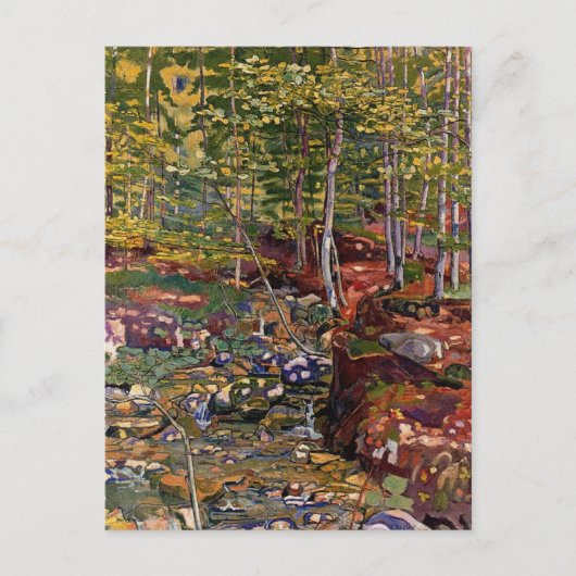Wald in der Nähe von Reichenbach Hodler Postkarte (Vorderseite)
