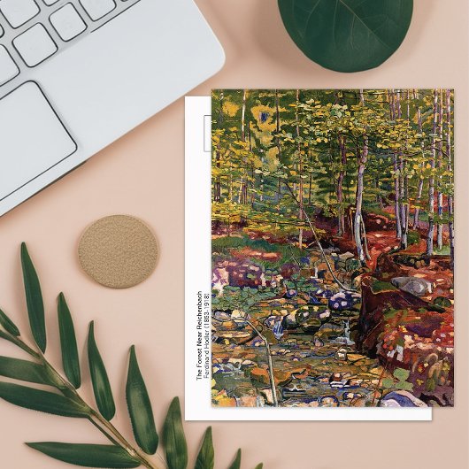 Wald in der Nähe von Reichenbach Hodler Postkarte