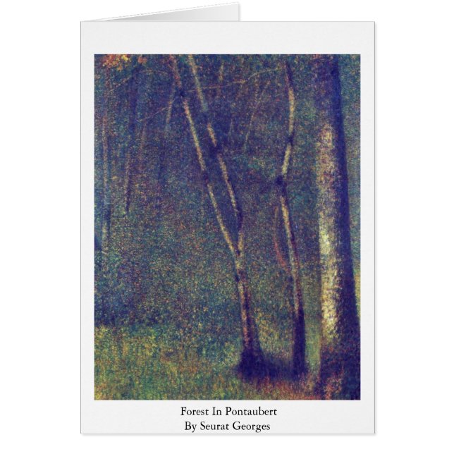 Wald in Pontaubert durch Seurat Georges (Vorne)