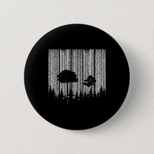Wald in Streifen Wald Umweltschutz  Button