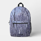 Wald in Twilight Bedruckter Rucksack (Vorderseite)
