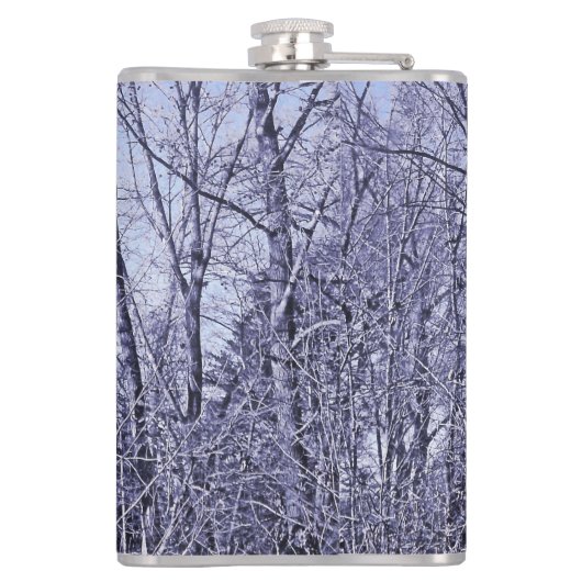 Wald in Twilight Flachmann (Rückseite)