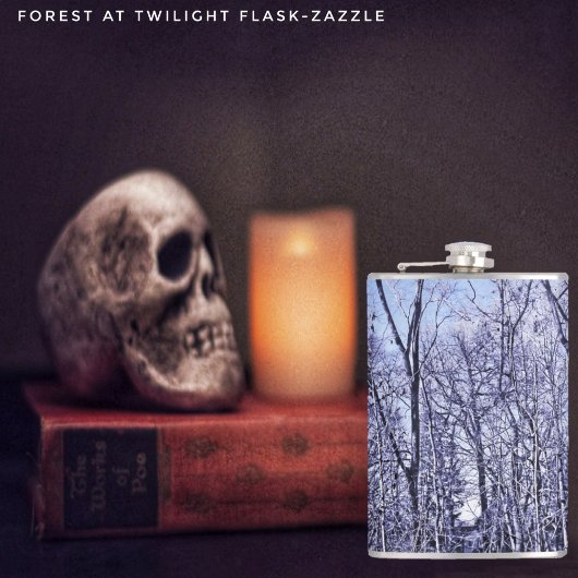 Wald in Twilight Flachmann