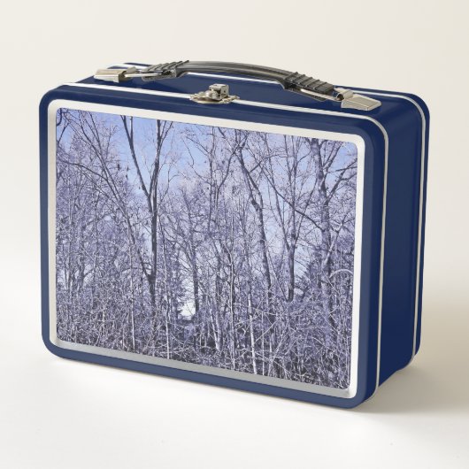 Wald in Twilight Metall Brotdose (Vorderseite)