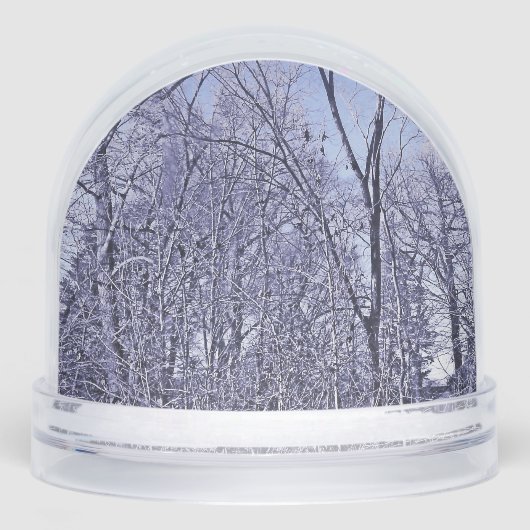Wald in Twilight Schneekugeln (Vorderseite)