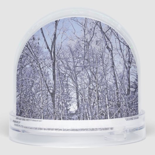 Wald in Twilight Schneekugeln (Rückseite)