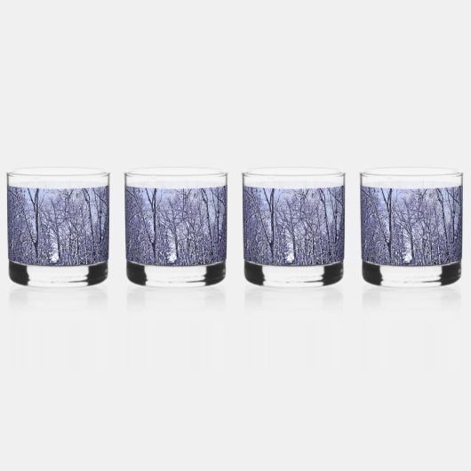 Wald in Twilight Whiskyglas (Vorderseite)
