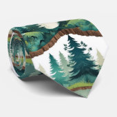 Wald Inspiriert Männer: Naturgepflegte Eleganz Krawatte (Gerollt)