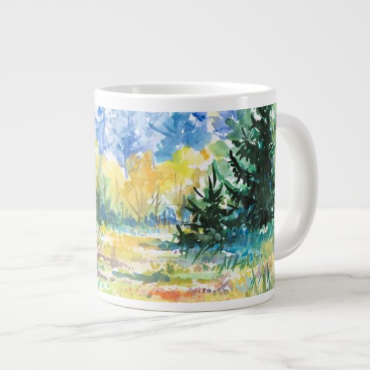 Wald Jumbo-Tasse (Vorderseite Rechts)