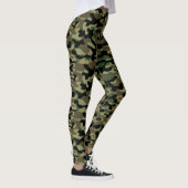 Wald-Khaki-Tarnmuster  Leggings (Rechts)