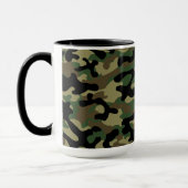 Wald-Khaki-Tarnmuster Tasse (Links)
