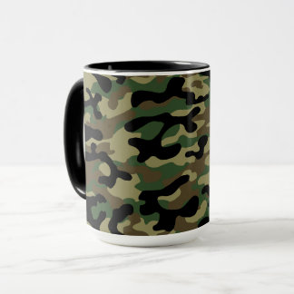 Wald-Khaki-Tarnmuster Tasse