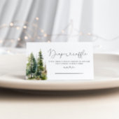 Wald-Kiefernbäume-Dillierschein Begleitkarte