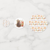 Wald Konfetti | Boho Igel Party (Vorderseiten)