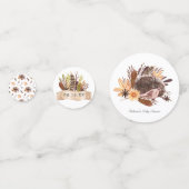 Wald Konfetti | Boho Igel Party (Rückseiten)