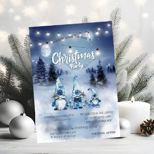 Wald,Landschaft,Lichter,Gnome Weihnachtsfeier Einladung