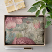 Wald Langweilige Kaninchen & Cotattecore Florals Seidenpapier (Geschenk)