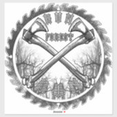 Wald laufen aufkleber (Blatt)