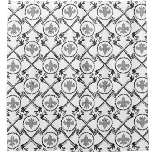 Wald laufen duschvorhang (Vorderseite)