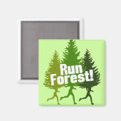 Wald laufen lassen, den Erdtag schützen Magnet (Vorderseite/Rückseite)