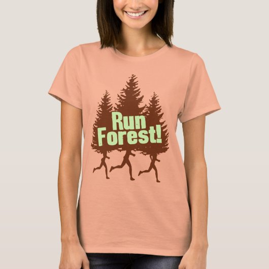 Wald laufen T-Shirt (Vorderseite)