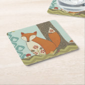 Wald launisches IV Rechteckiger Pappuntersetzer (angewinkelt)