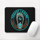 Wald-Legende-Tracking-Gesellschaft Linolschnitt Bi Mousepad (Mit Mouse)