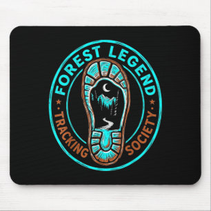 Wald-Legende-Tracking-Gesellschaft Linolschnitt Bi Mousepad