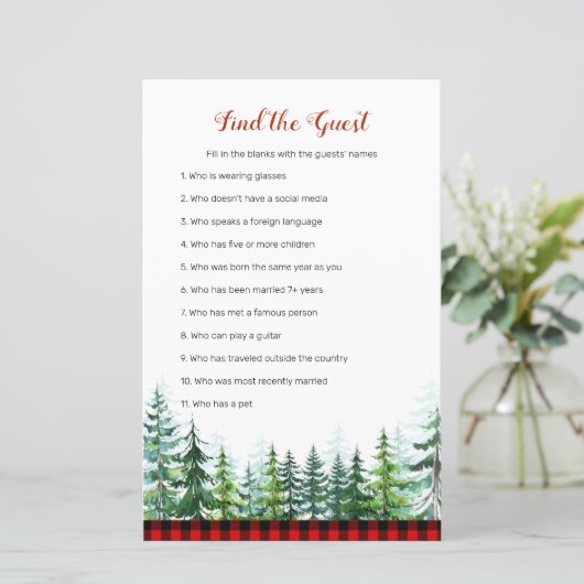 Wald Lumberjack finden Game (Stehend Vorderseite)