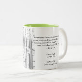 Wald Mädchen "Saltus Puella" glücklicher Zweifarbige Tasse (VorderseiteRechts)