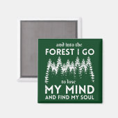 Wald Magnet (Vorderseite/Rückseite)