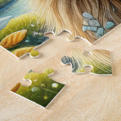 Wald Maine Coon Katze Puzzle (Seite)