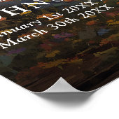Wald-Mason-Glas-Feier-des-Lebens-Willkommensschild Poster (Ecke)