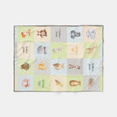 Wald, Meer und Safari-Tiersteppdecken-Fleece Fleecedecke (Vorderseite (Horizontal))