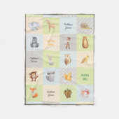 Wald, Meer und Safari-Tiersteppdecken-Fleece Fleecedecke (Vorderseite)