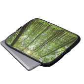 Wald mit Sun hinten Laptopschutzhülle (Vorne Knopf)