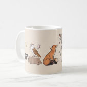 Wald mit Tieren Kaffeetasse (Vorderseite Links)