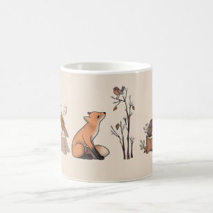 Wald mit Tieren Kaffeetasse