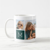 Wald | Monogram Grid Foto Collage Kaffeetasse (Links)