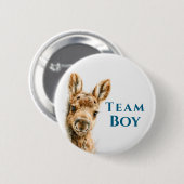 Wald-Moose-Team-Junge-Baby-Party Button (Vorne & Hinten)