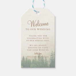 Wald Mountain Hochzeitsgeschenk Geschenkanhänger