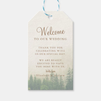 Wald Mountain Hochzeitsgeschenk Geschenkanhänger